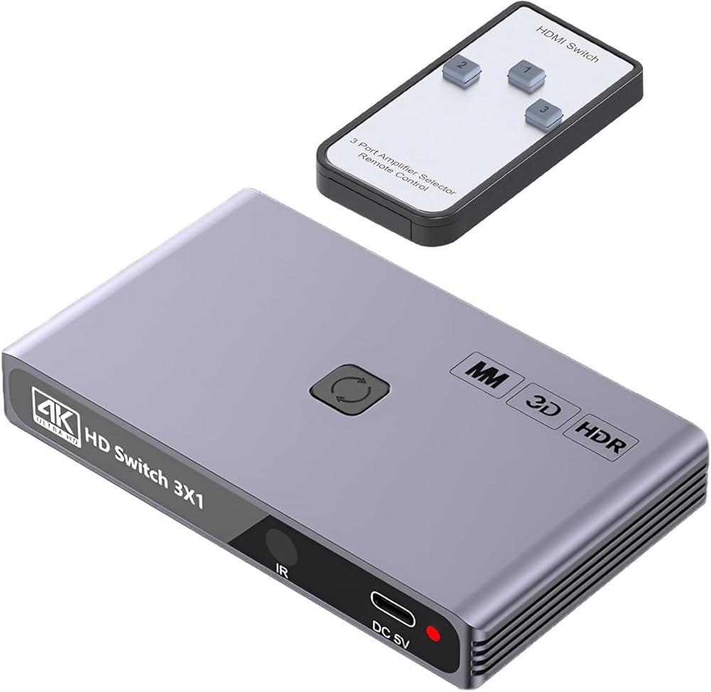 hdmi switch 3 to 1 4k ultra hd