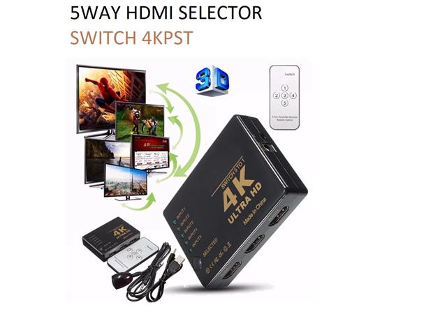 hdmi switch 5 to 1 4k ultra hd